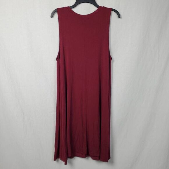 Forever 21 1x Plus Burgundy T-Shirt Dress - Picture 4 of 7